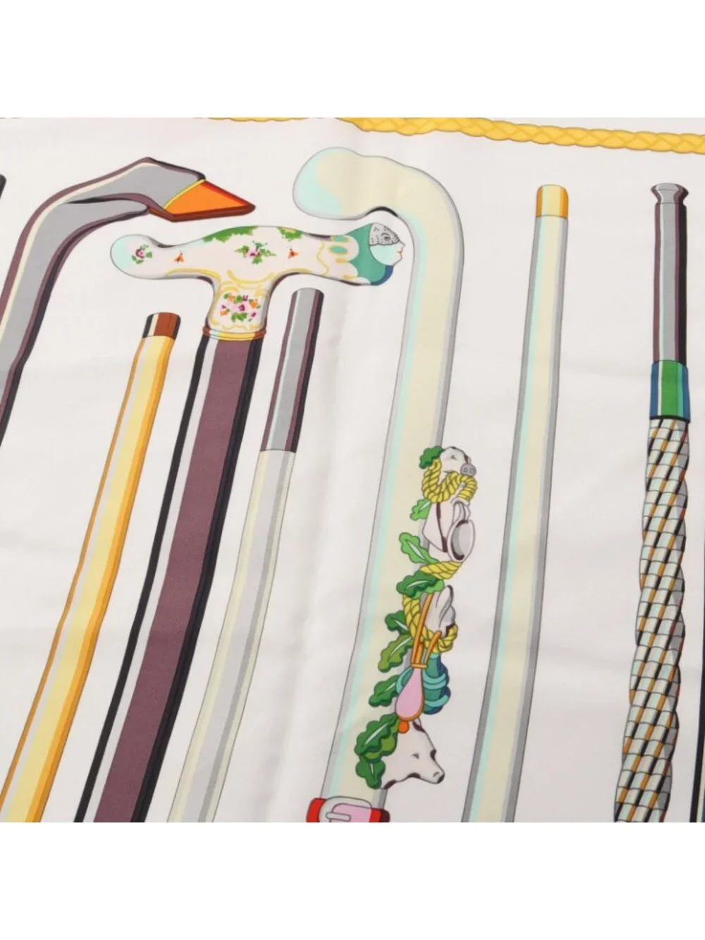 Hermes Scarf Carre 90 les Cannes Silk